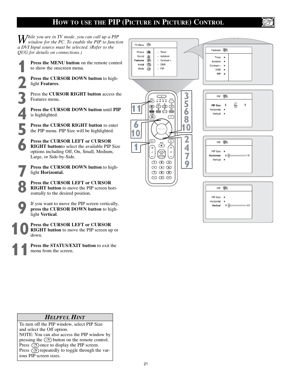 Philips 17PF9946-37 User Manual | Page 21 / 48