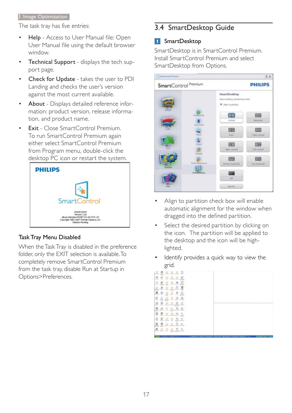 4 smartdesktop guide | Philips 273P3LPHEB-27 User Manual | Page 19 / 47