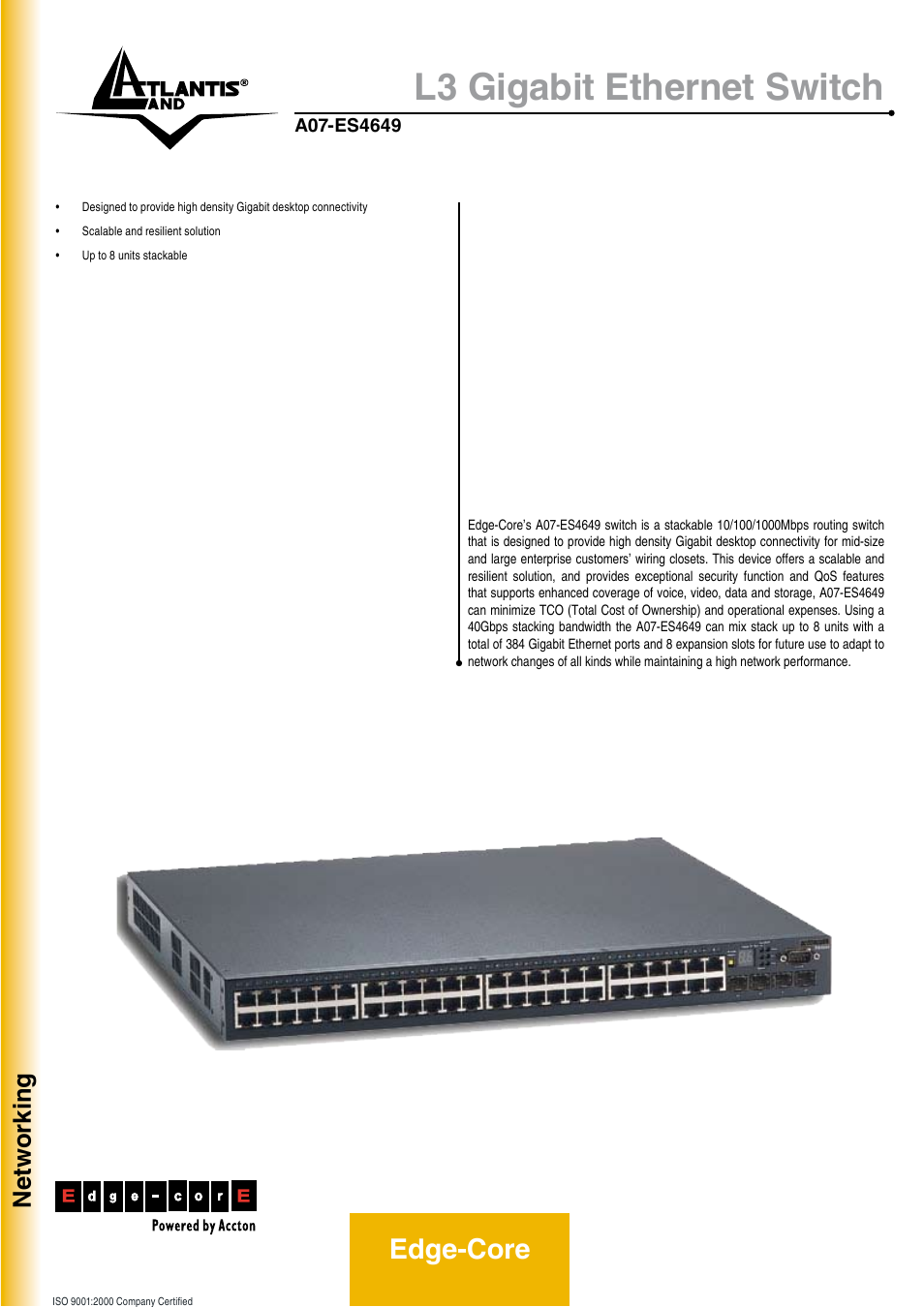 Atlantis Land A07-ES4649 User Manual | 2 pages