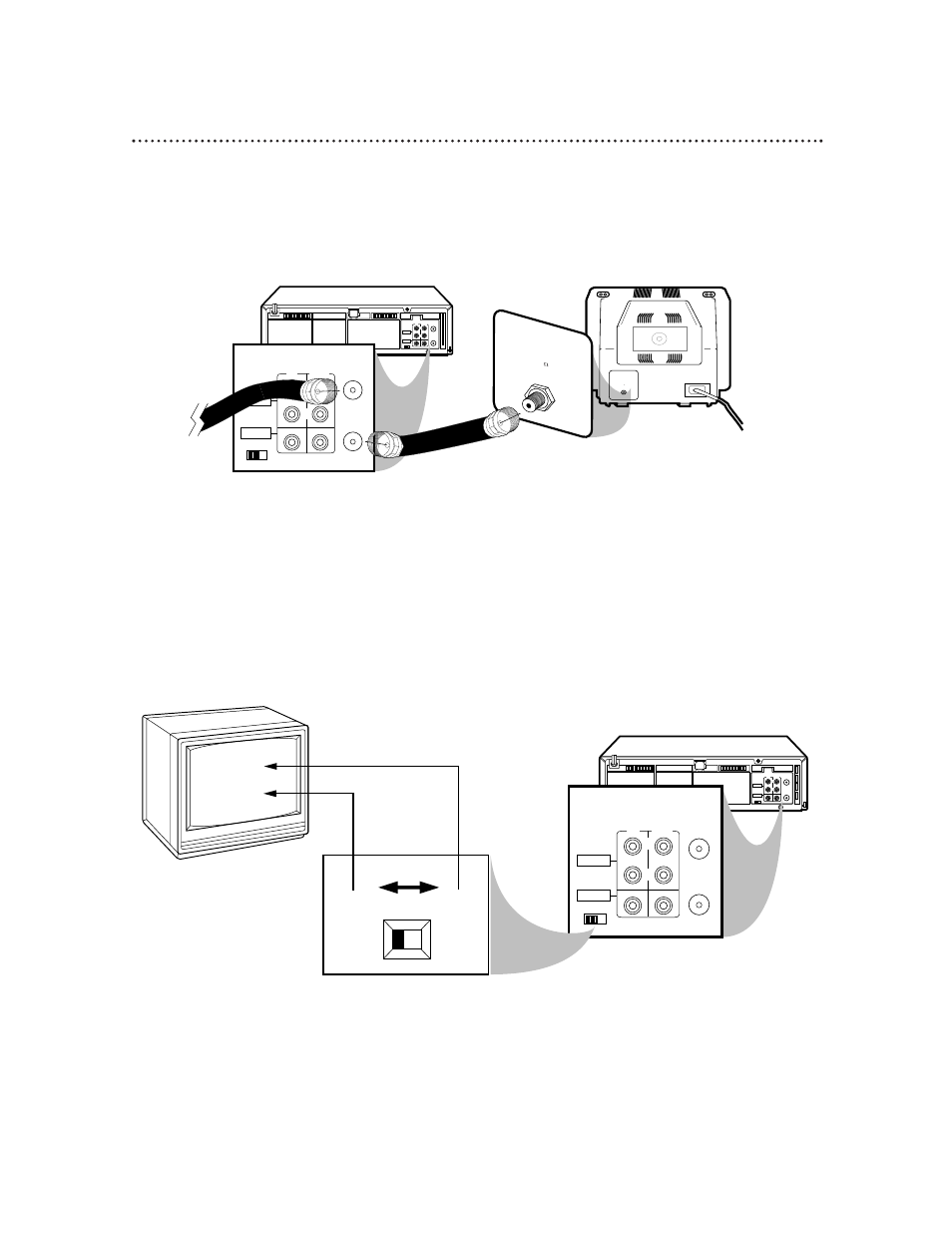 Hookups without a cable box (cont’d) 7, Ch3 ch4, Ch3 / ch4 switch | Plug in the tv and the vcr, Ch 4 or ch 3 | Philips VRA451AT99 User Manual | Page 7 / 60