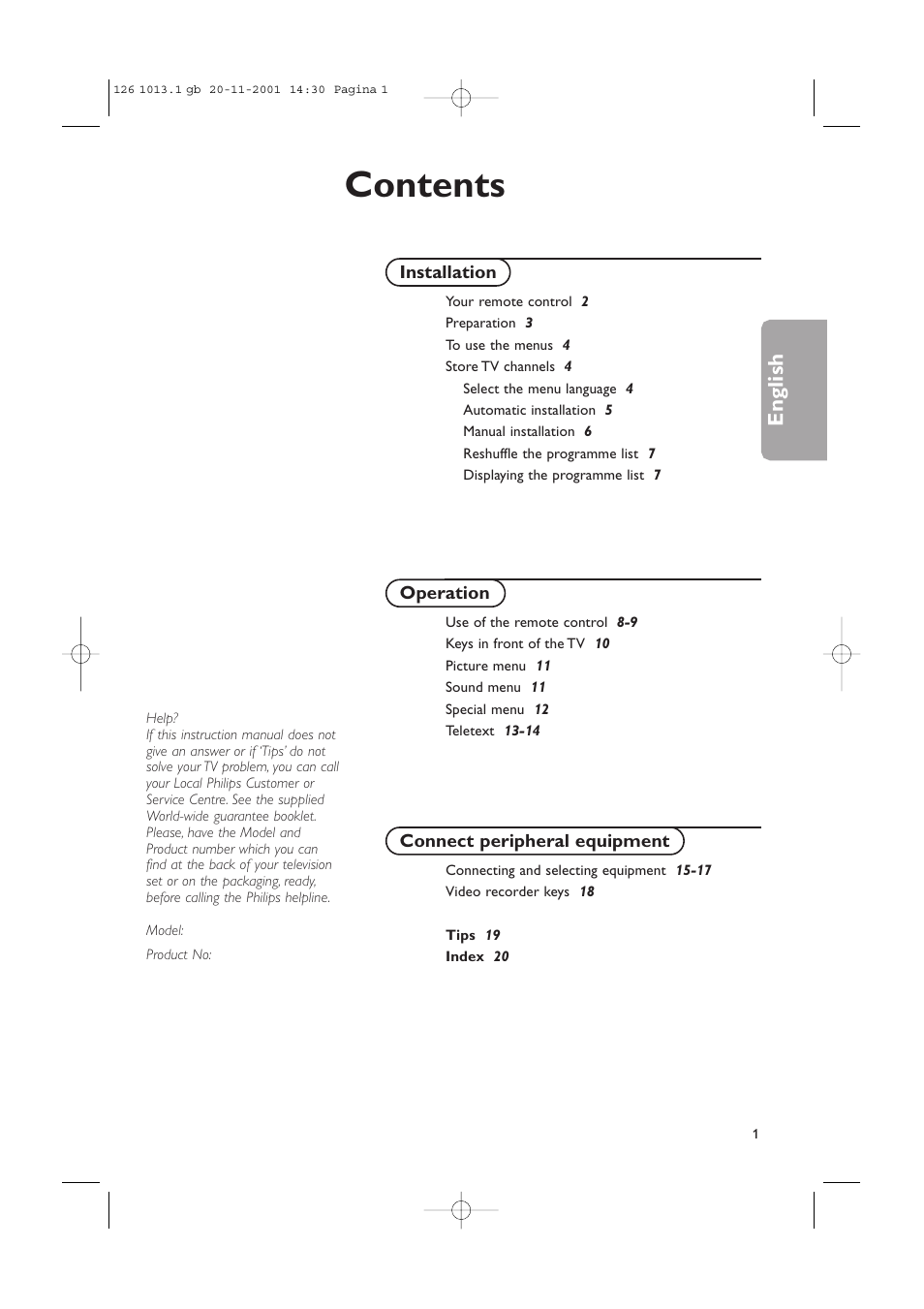 Philips 20LCD35 User Manual | Page 2 / 142