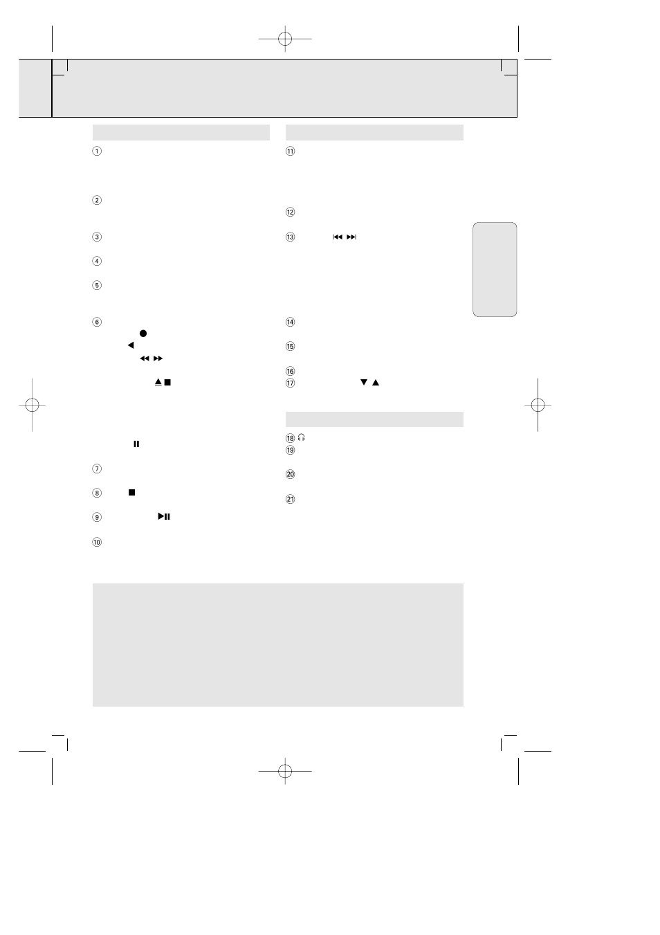 Commandes | Philips AZ1570 User Manual | Page 21 / 44