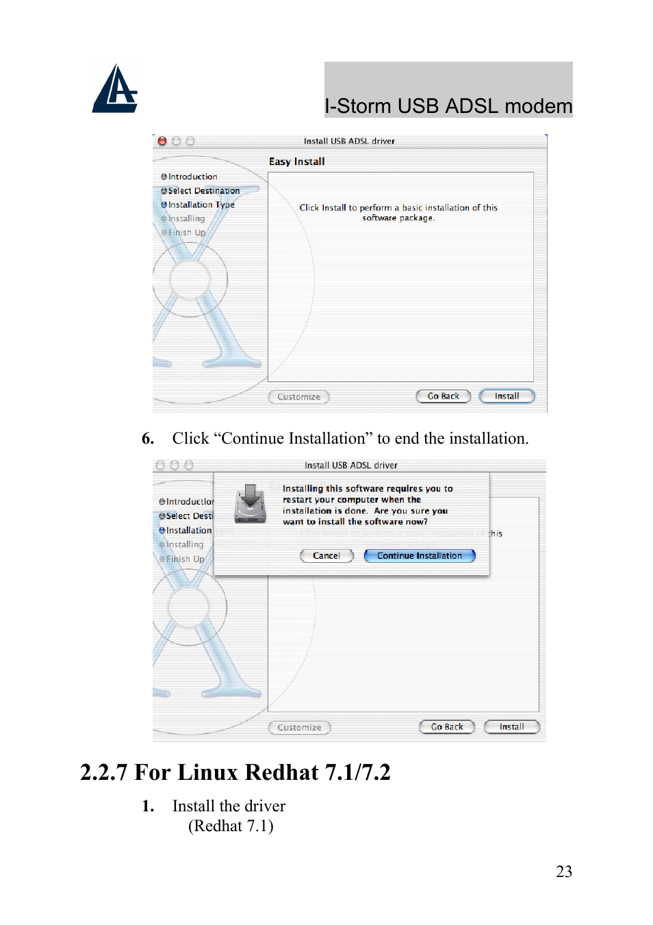 Atlantis Land I-Storm USB ADSL Modem A01-AU1 User Manual | Page 27 / 61