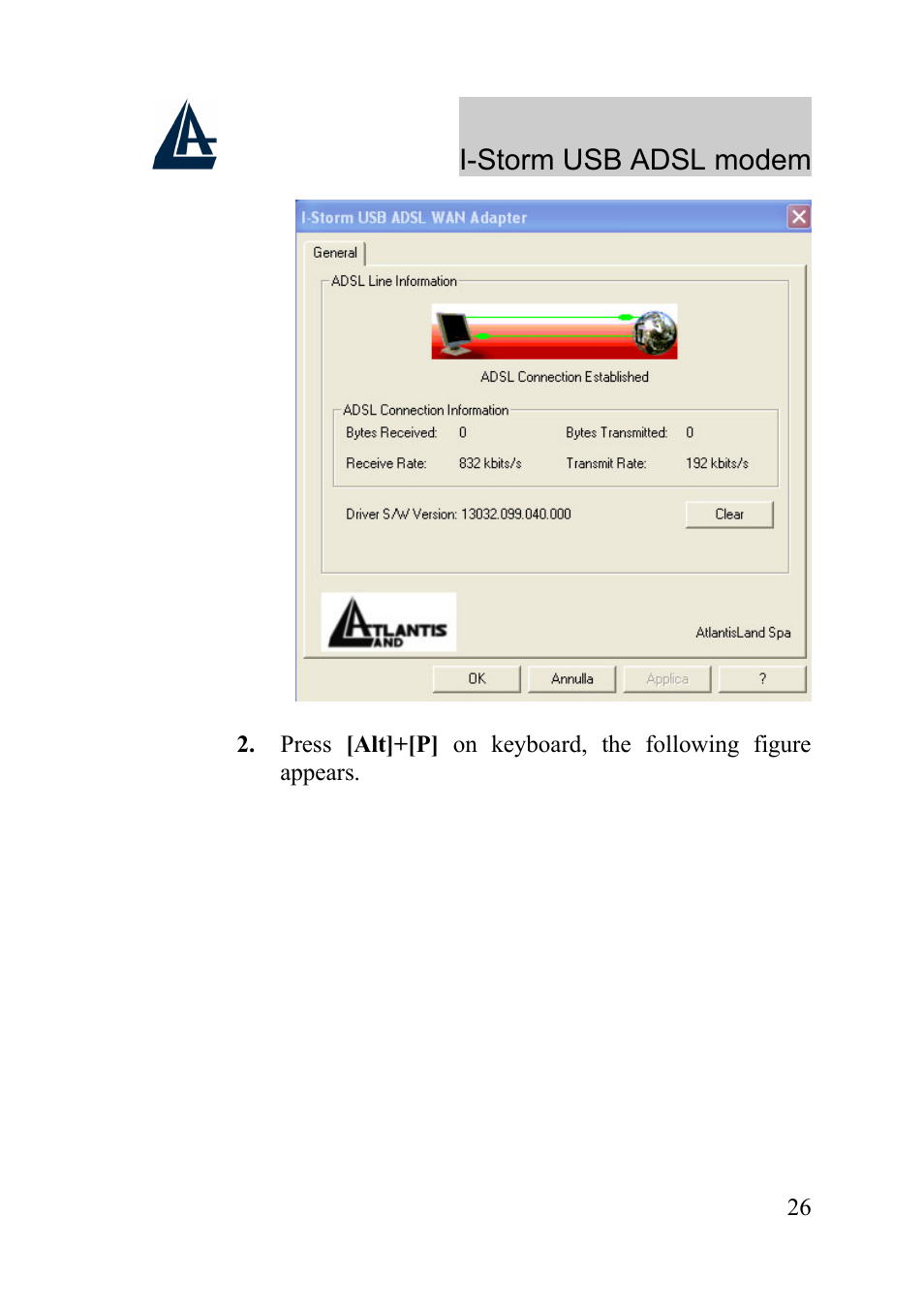 I-storm usb adsl modem | Atlantis Land I-Storm USB ADSL Modem A01-AU1 User Manual | Page 30 / 61