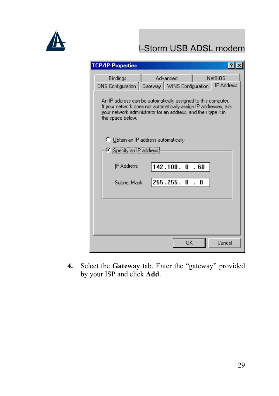 I-storm usb adsl modem | Atlantis Land I-Storm USB ADSL Modem A01-AU1 User Manual | Page 33 / 61