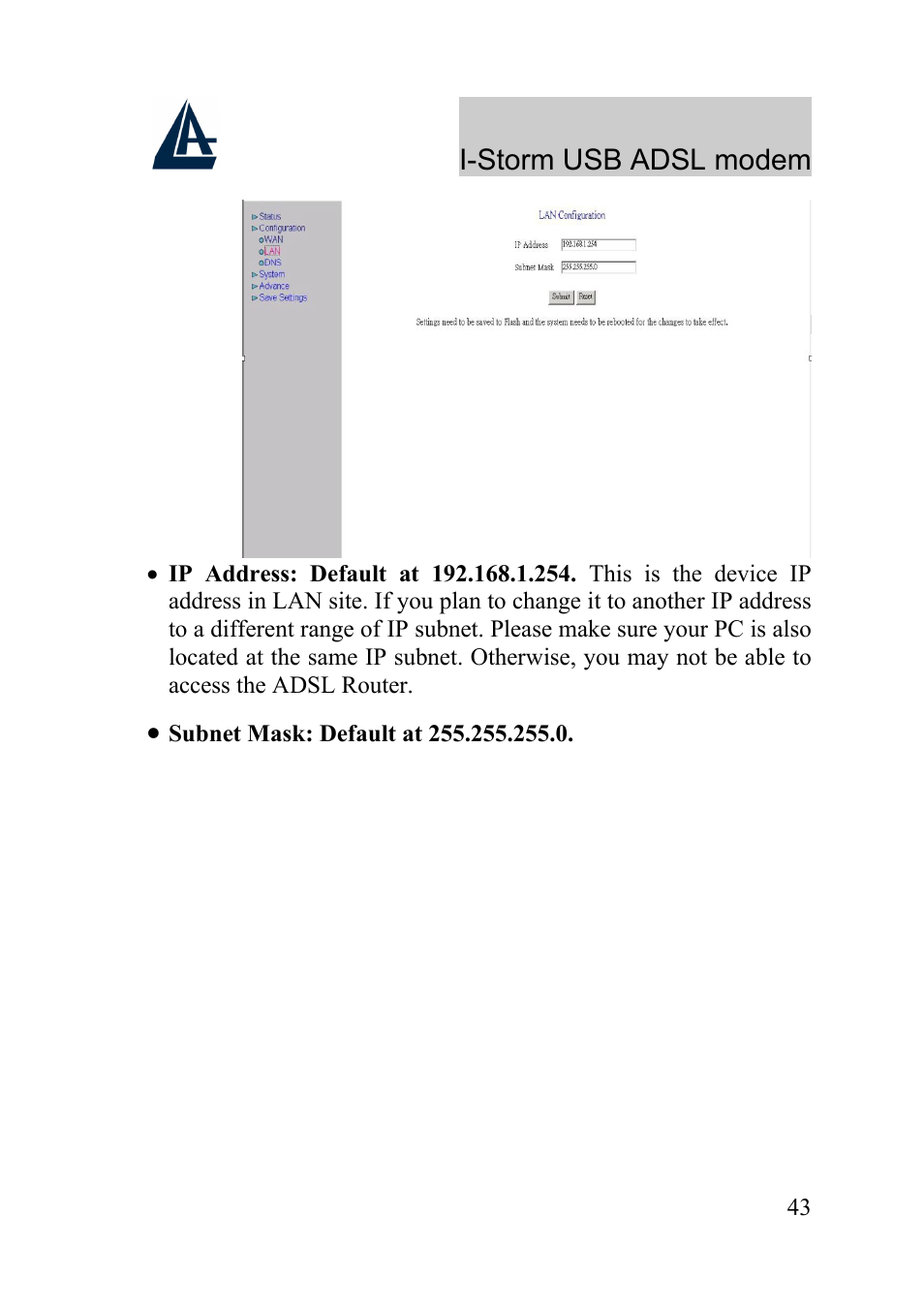 Atlantis Land I-Storm USB ADSL Modem A01-AU1 User Manual | Page 47 / 61