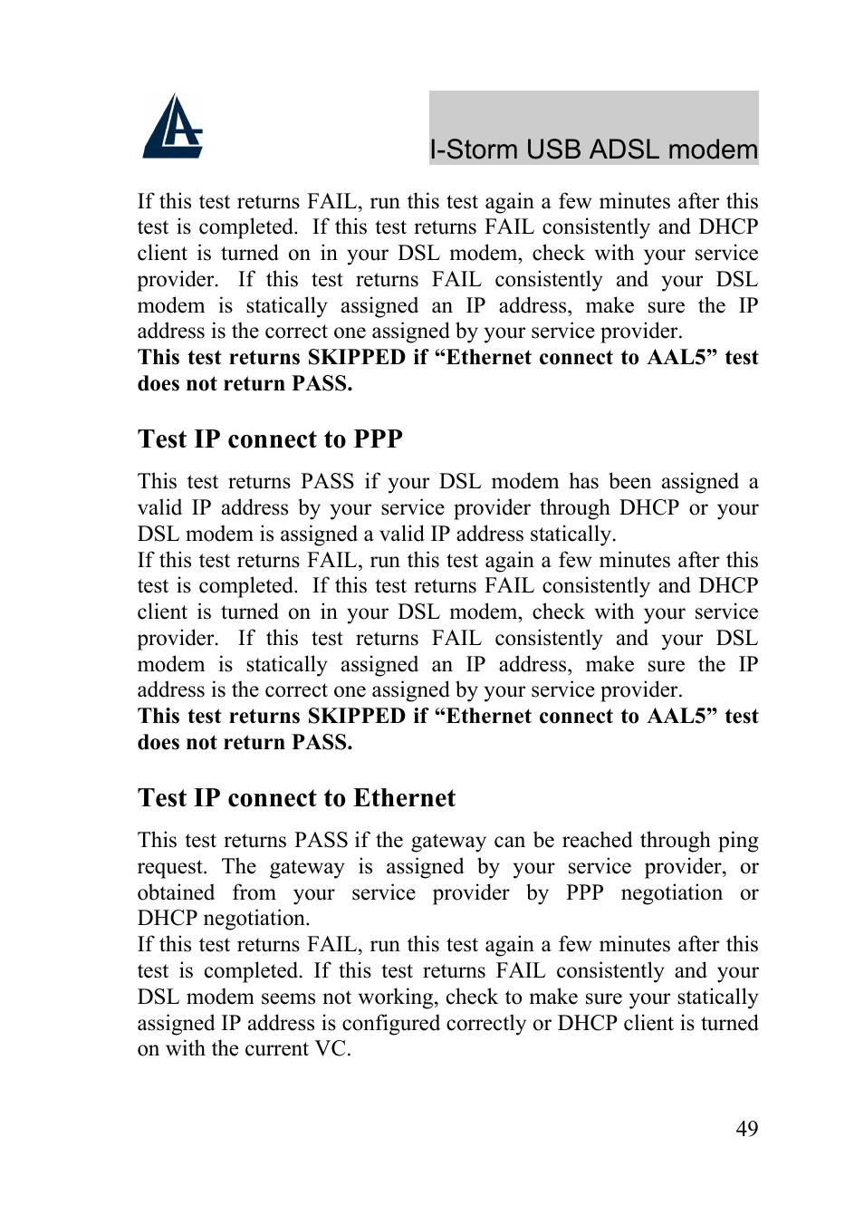 Atlantis Land I-Storm USB ADSL Modem A01-AU1 User Manual | Page 53 / 61