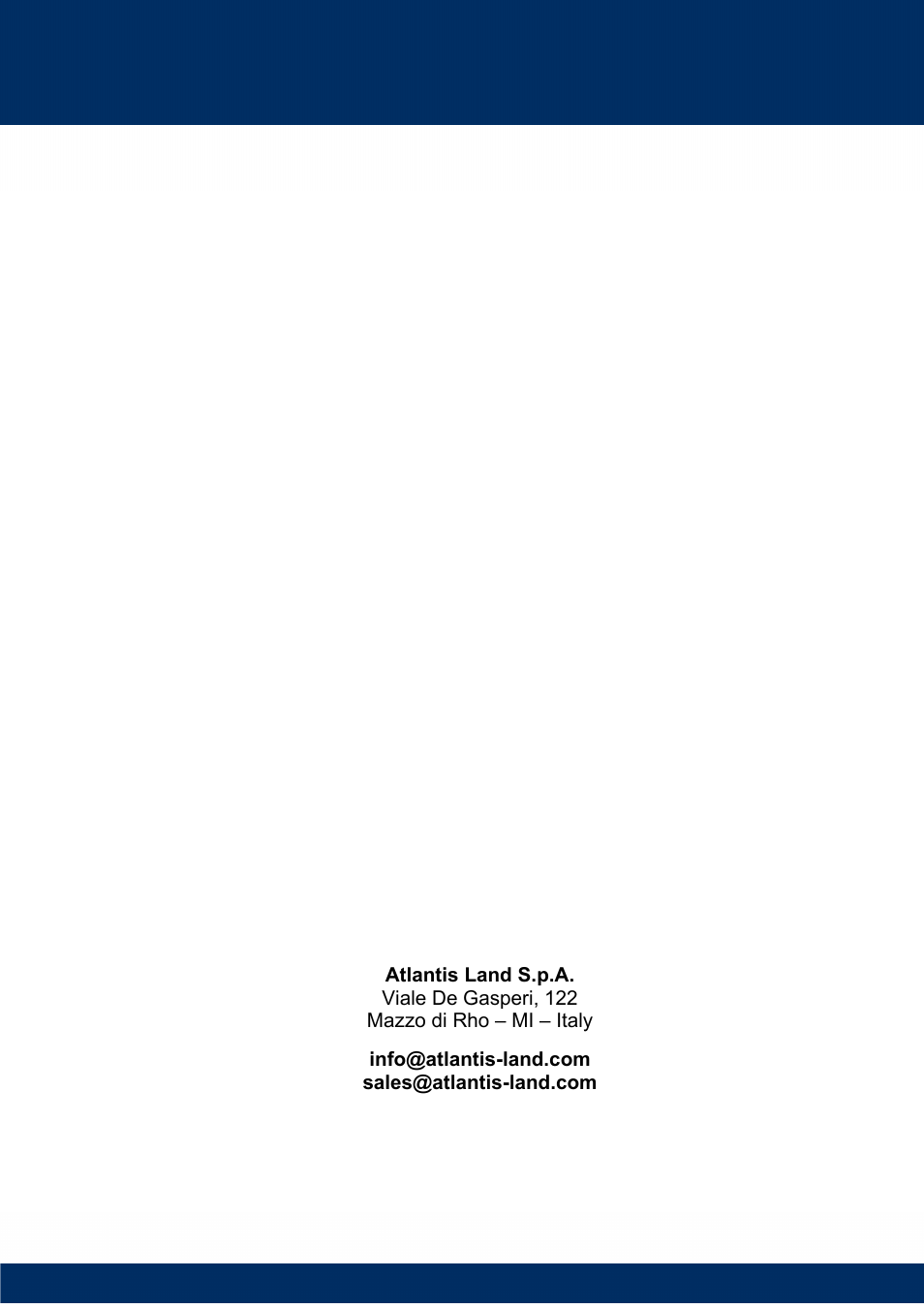 Atlantis Land A02-RB-W54_GE01 User Manual | Page 22 / 22