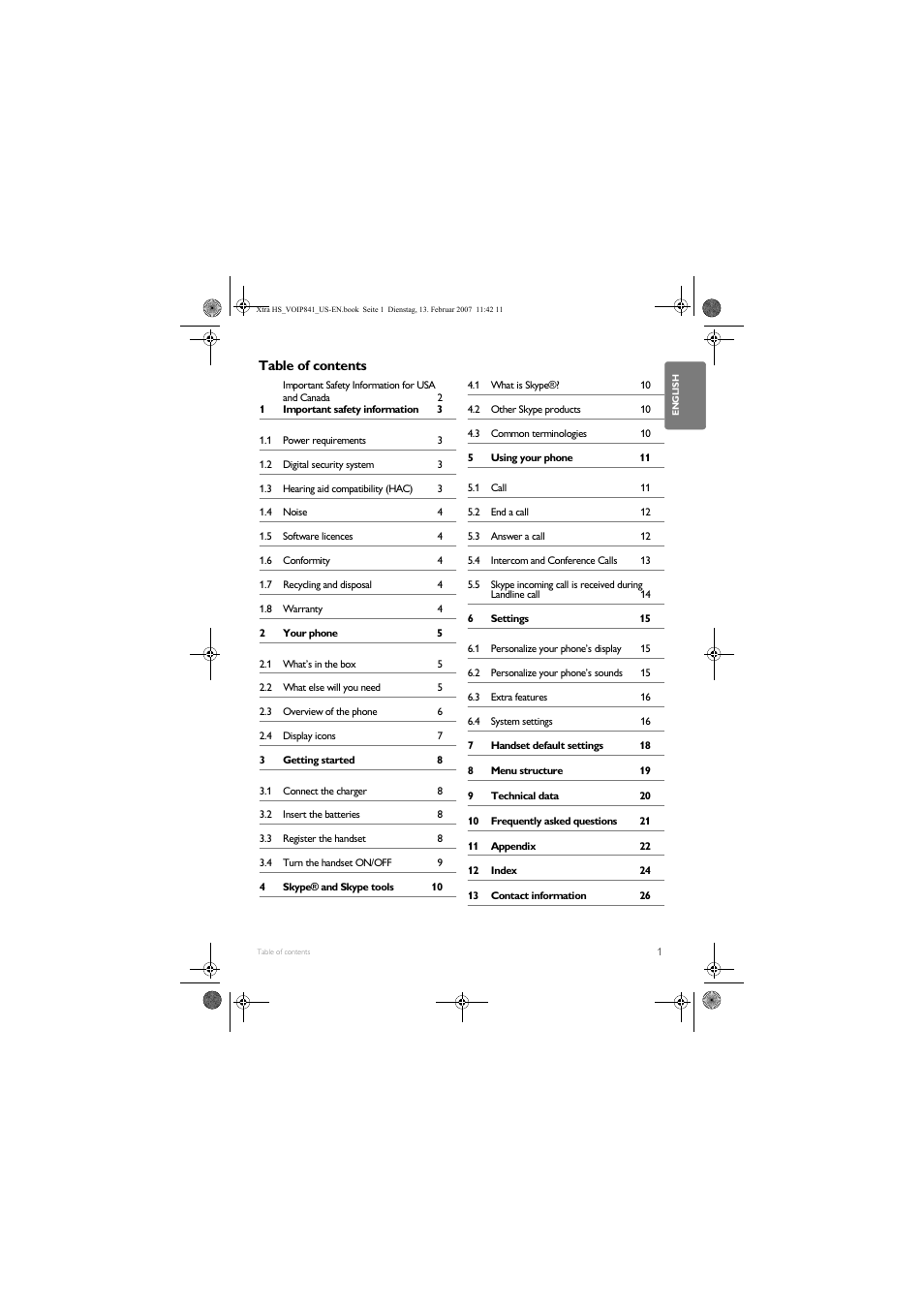 Philips VOIP8410B-37 User Manual | Page 3 / 92