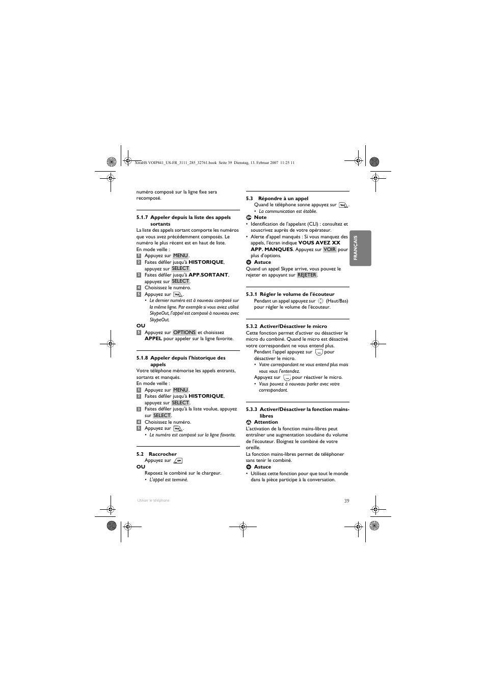 Philips VOIP8410B-37 User Manual | Page 41 / 92