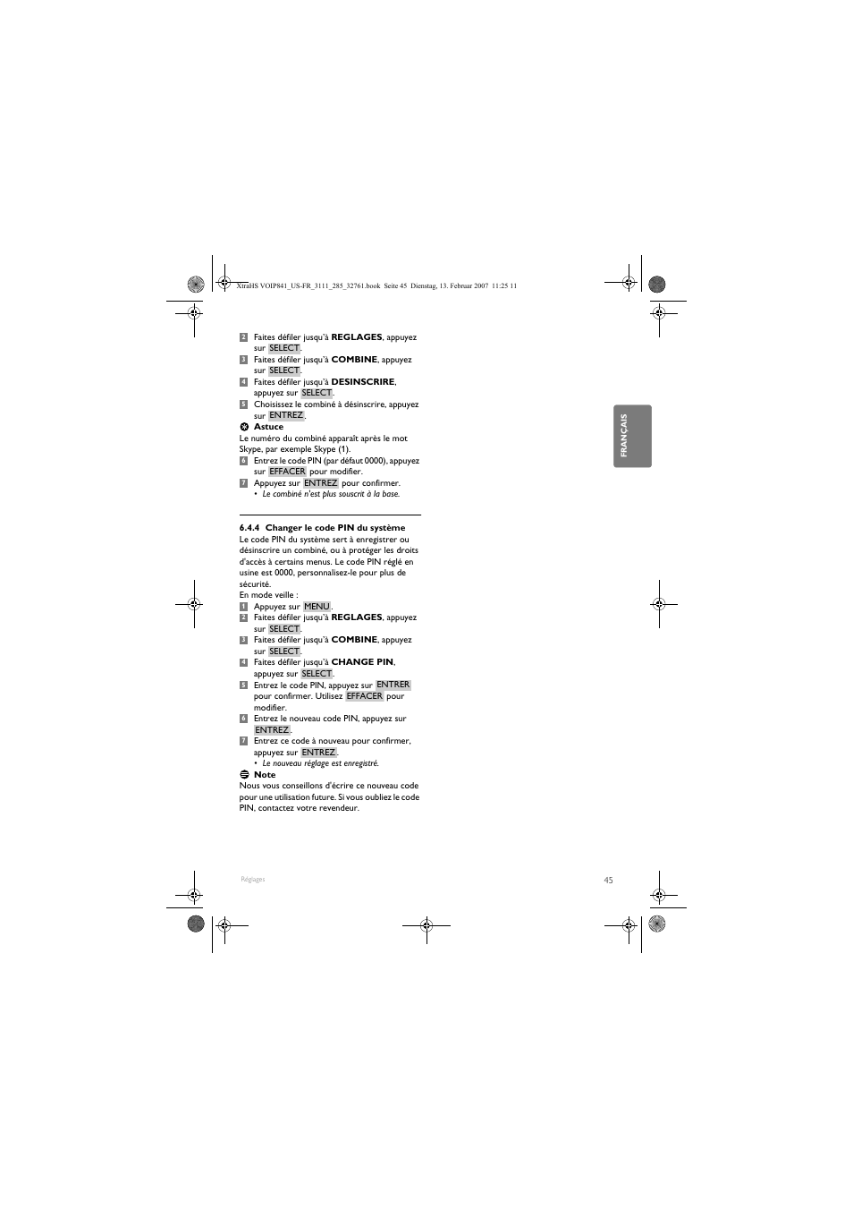 Philips VOIP8410B-37 User Manual | Page 47 / 92