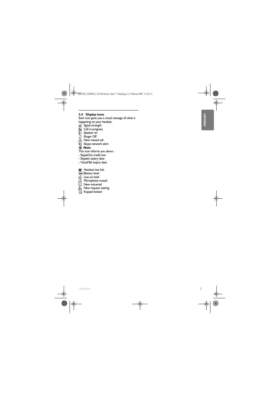 Philips VOIP8410B-37 User Manual | Page 9 / 92