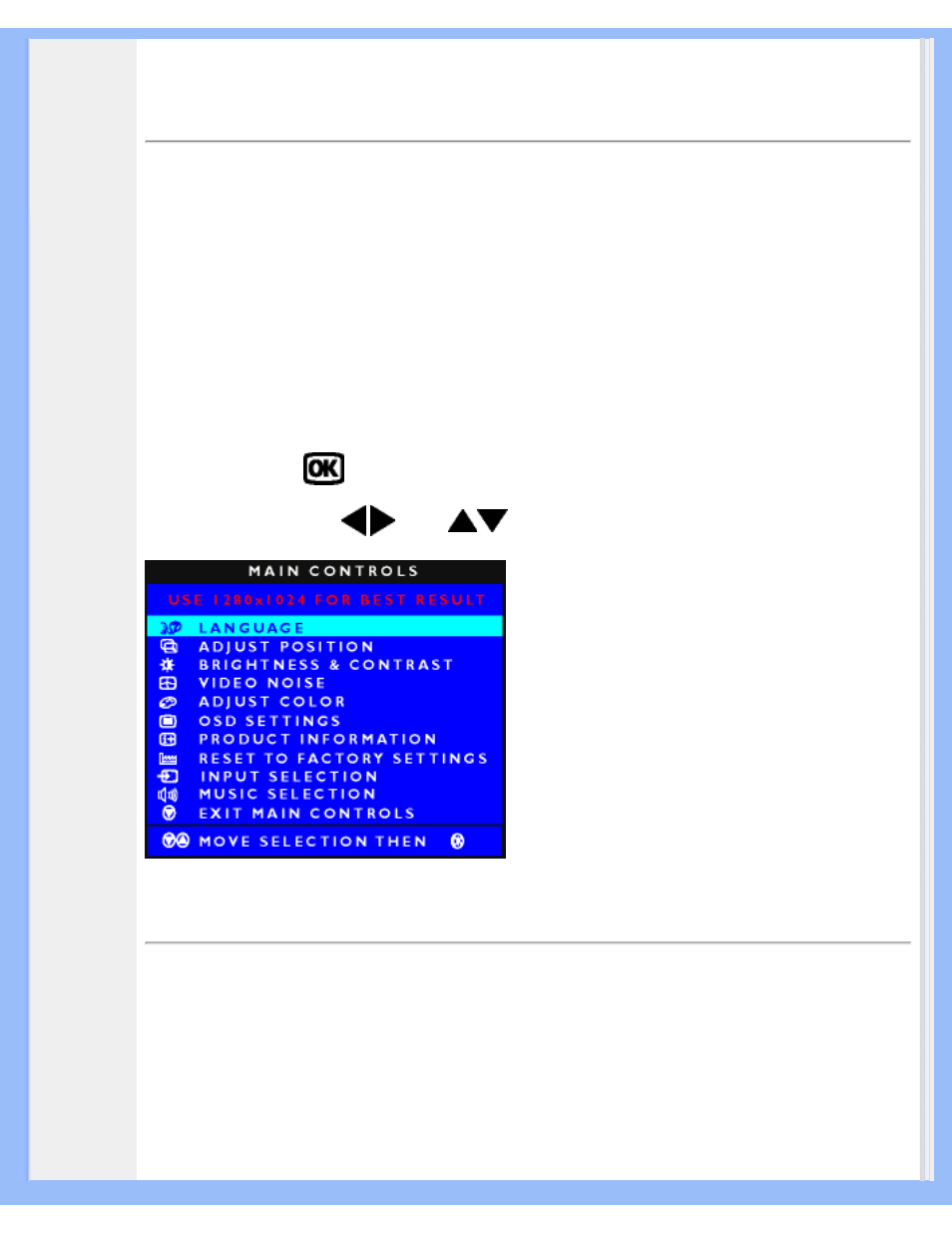 On-screen display | Philips 190P5EB-27 User Manual | Page 21 / 97