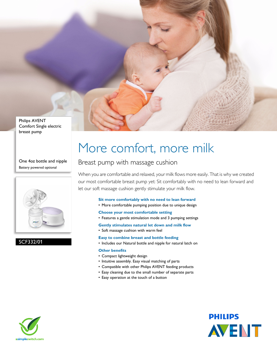 Philips SCF332-01 User Manual | 3 pages