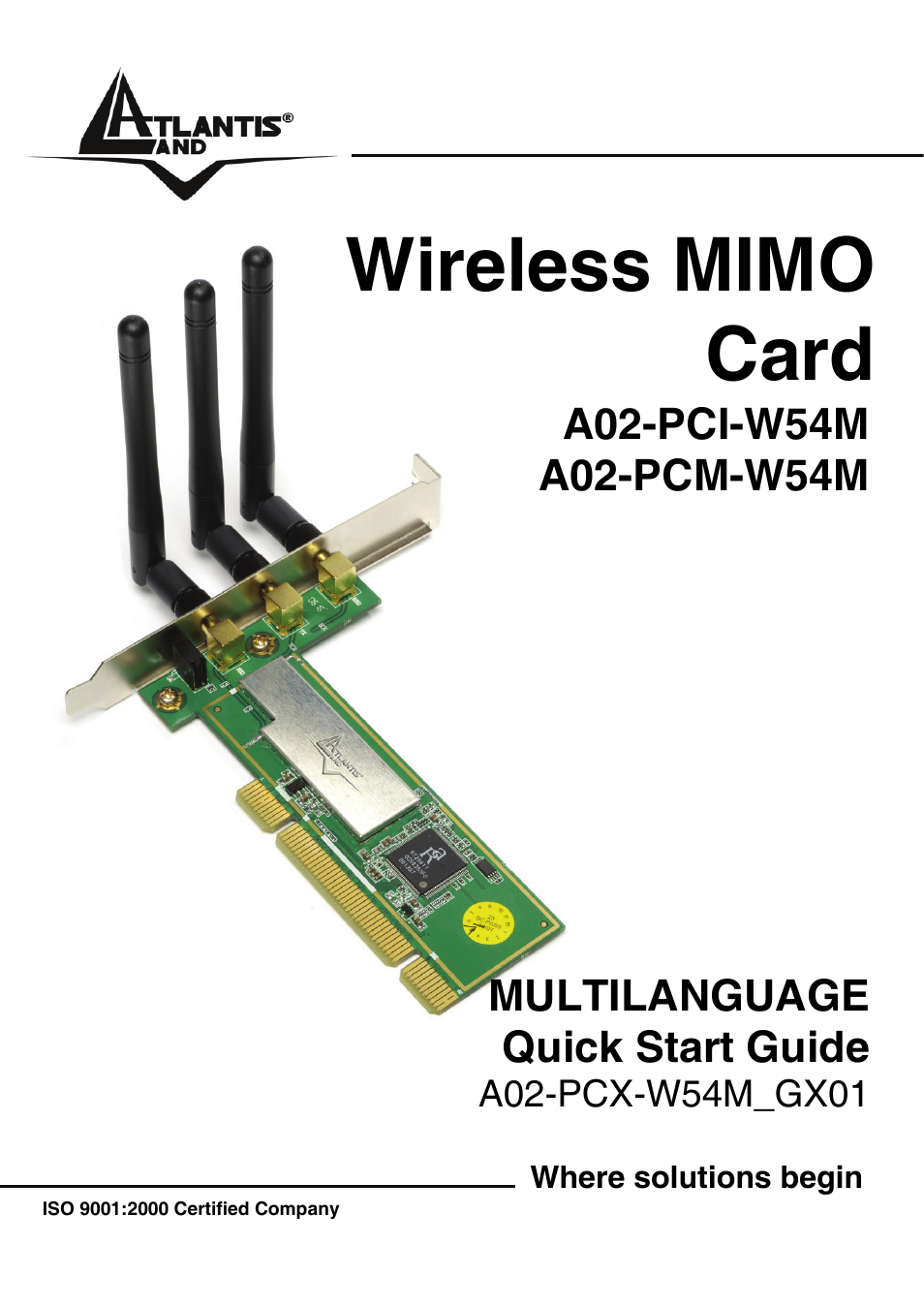 Atlantis Land A02-PCI-W54M User Manual | 65 pages