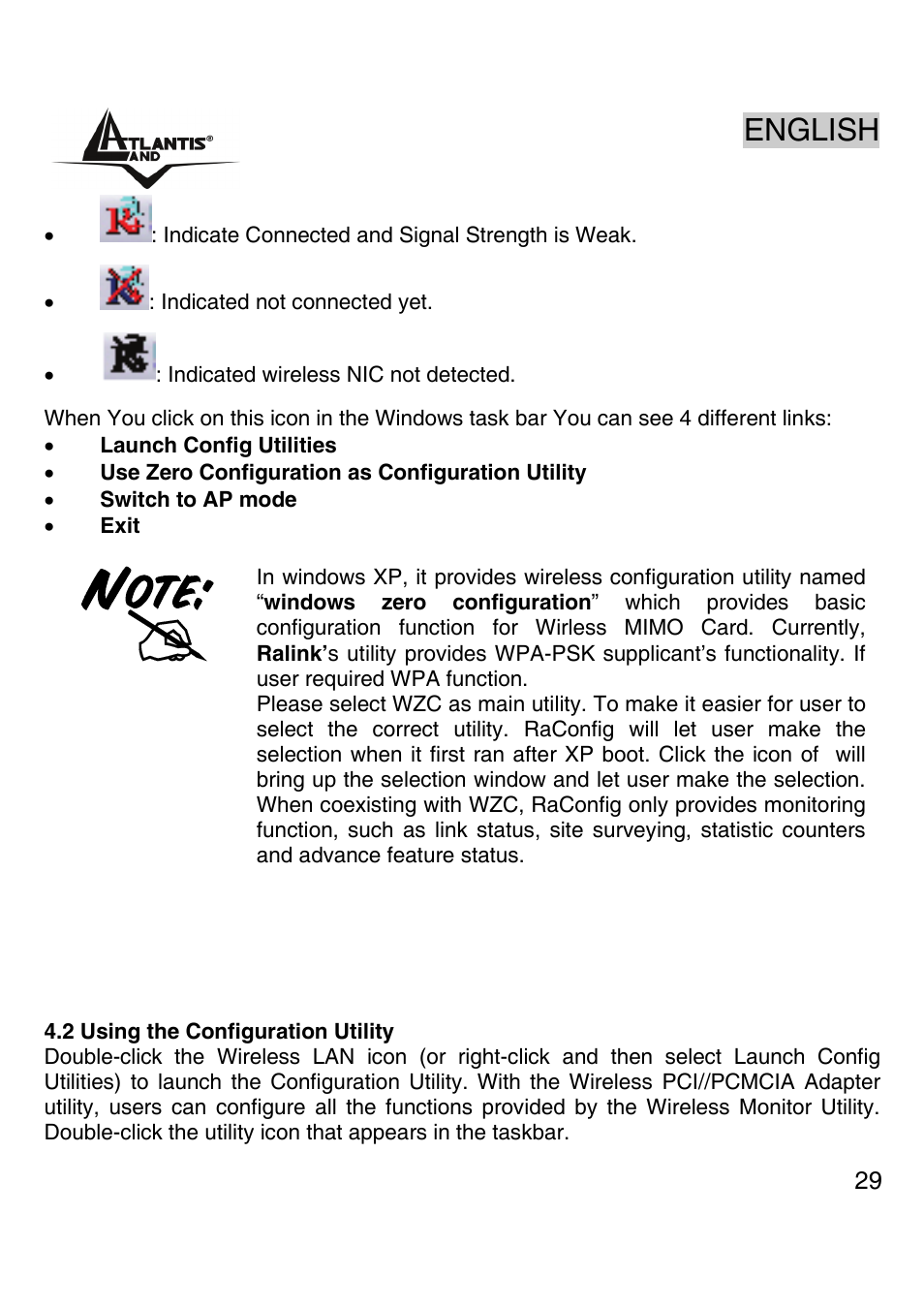 English | Atlantis Land A02-PCI-W54M User Manual | Page 28 / 65