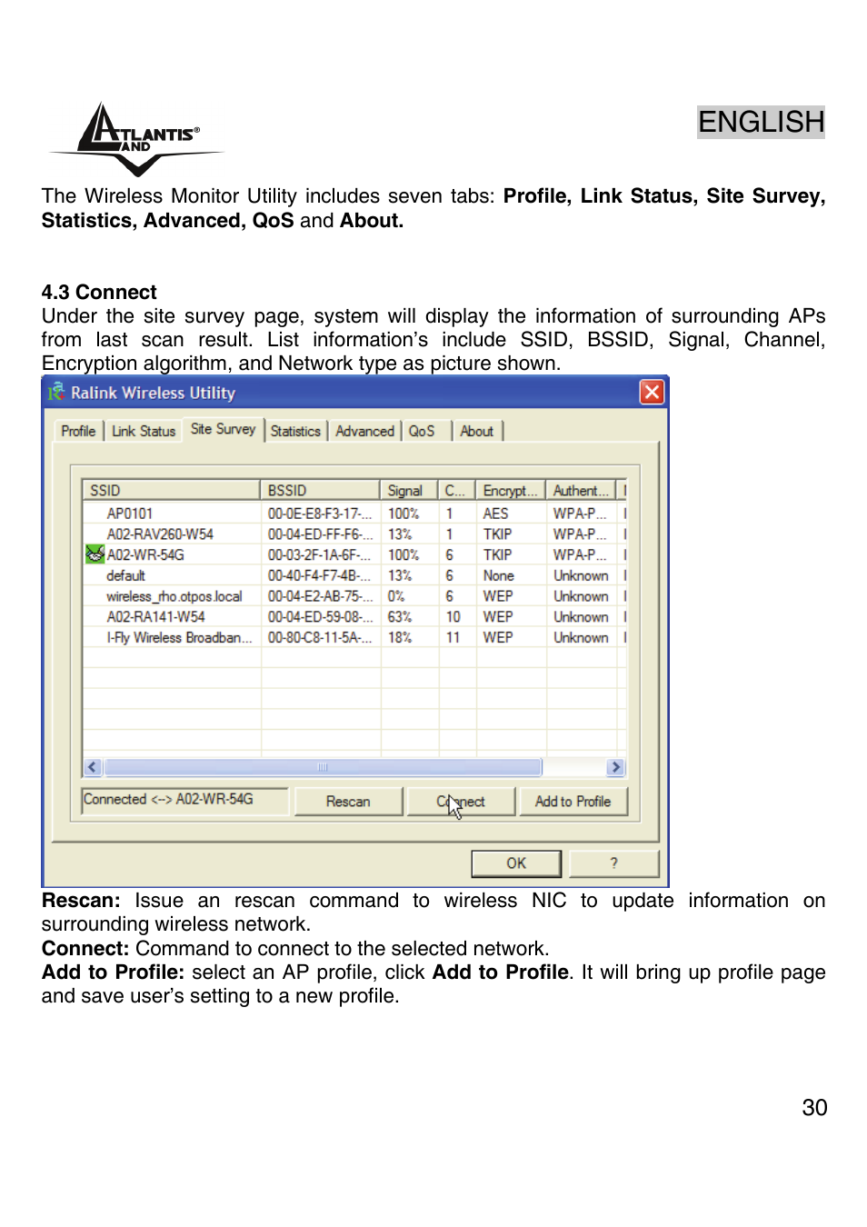 English | Atlantis Land A02-PCI-W54M User Manual | Page 29 / 65