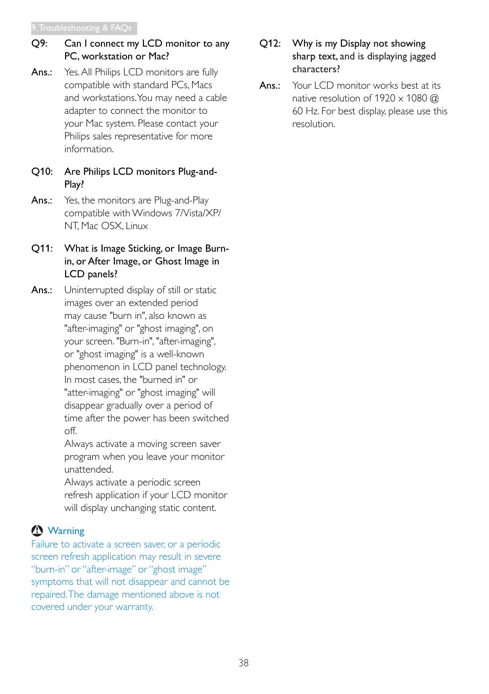 Philips 278C4QHSN-00 User Manual | Page 40 / 41