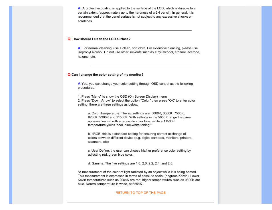 Philips 220CW9FW-00 User Manual | Page 6 / 116