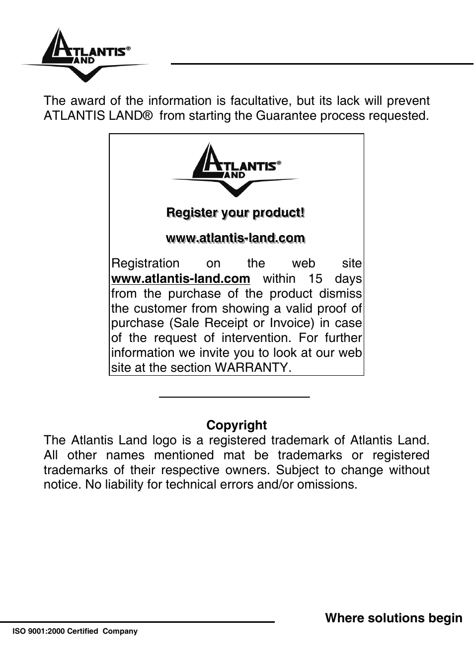 Atlantis Land NetFly Wireless USB Adapter USB 54 User Manual | Page 3 / 24