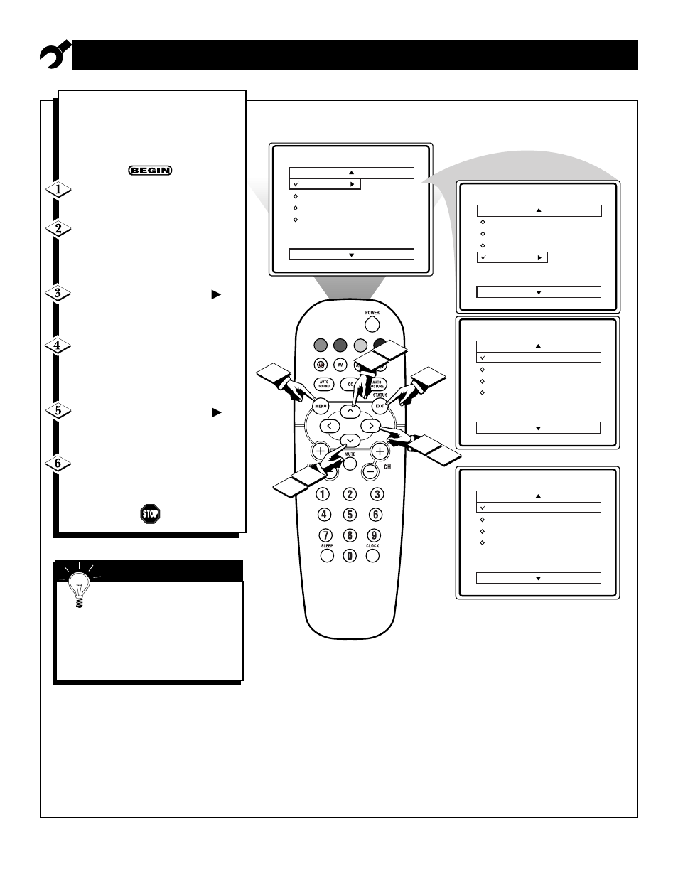Sing the, Anguage, Ontrol | Philips 19PS40C User Manual | Page 10 / 40