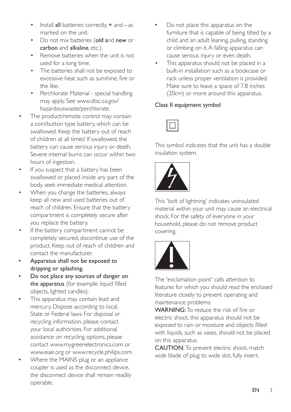 Philips HTL2163B-F7 User Manual | Page 5 / 20