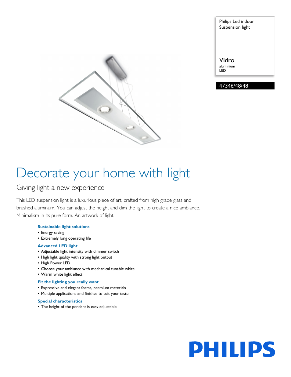 Philips 473464848 User Manual | 3 pages