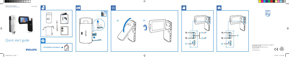 Philips CAM300BL-00 User Manual | 2 pages