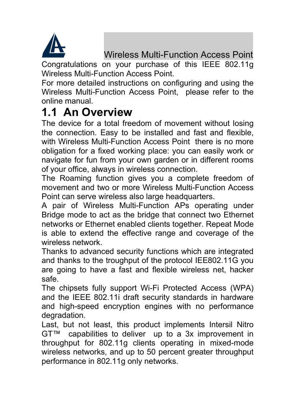 Atlantis Land A02-AP-W54_GE01 User Manual | Page 4 / 12