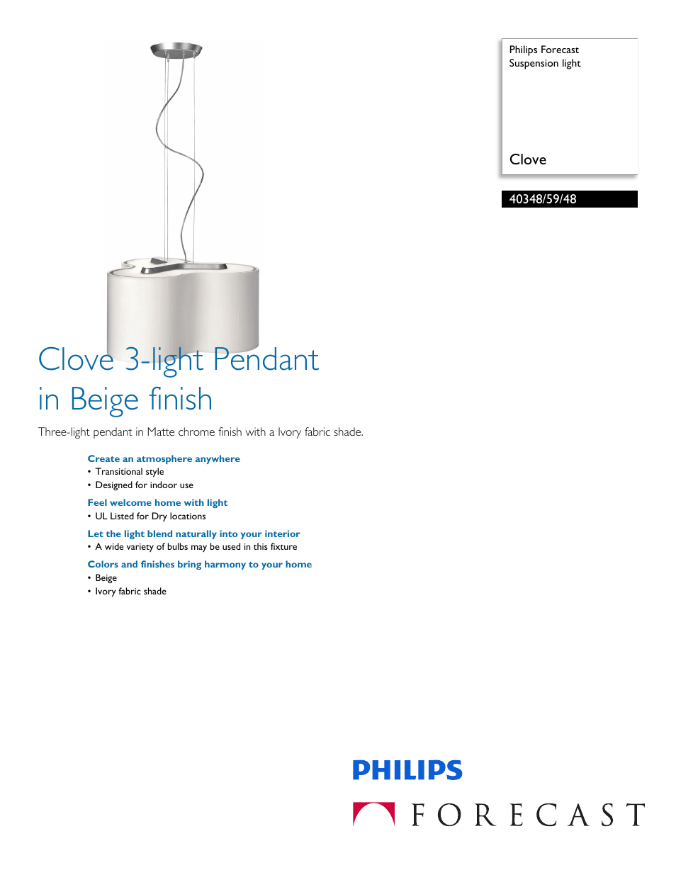 Philips 403485948 User Manual | 2 pages