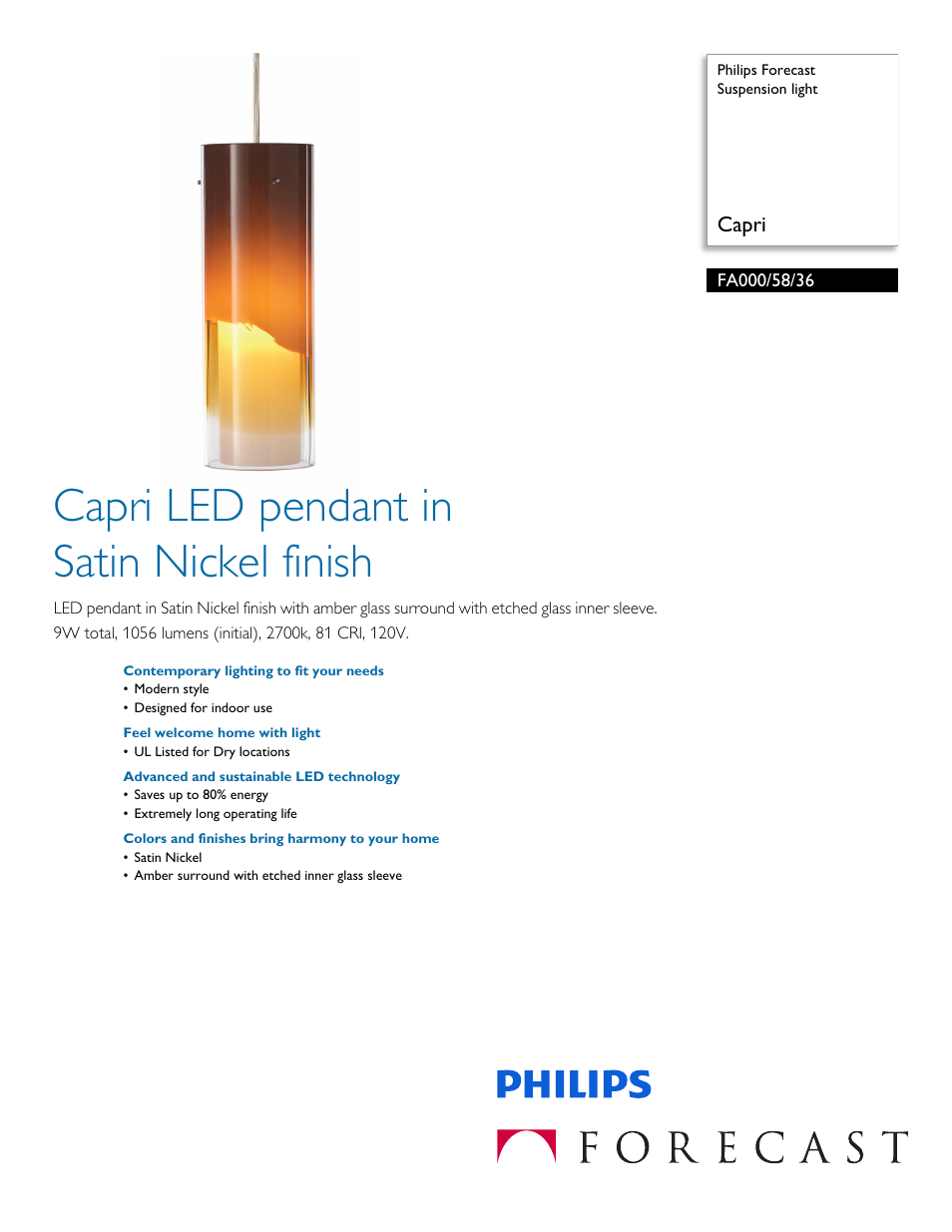 Philips FA0005836 User Manual | 2 pages