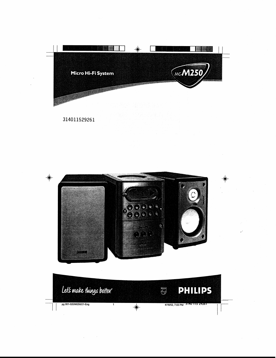 Philips MCM25037 User Manual | 20 pages
