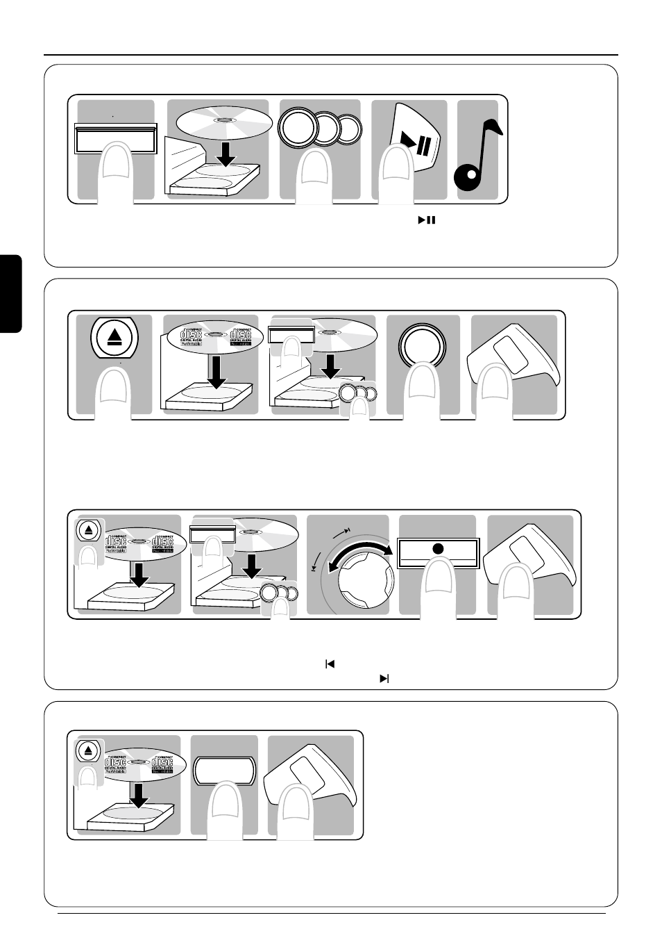 Grabación de un cd completo, Grabación de una sola pista 1 | Philips FWR33 User Manual | Page 6 / 6