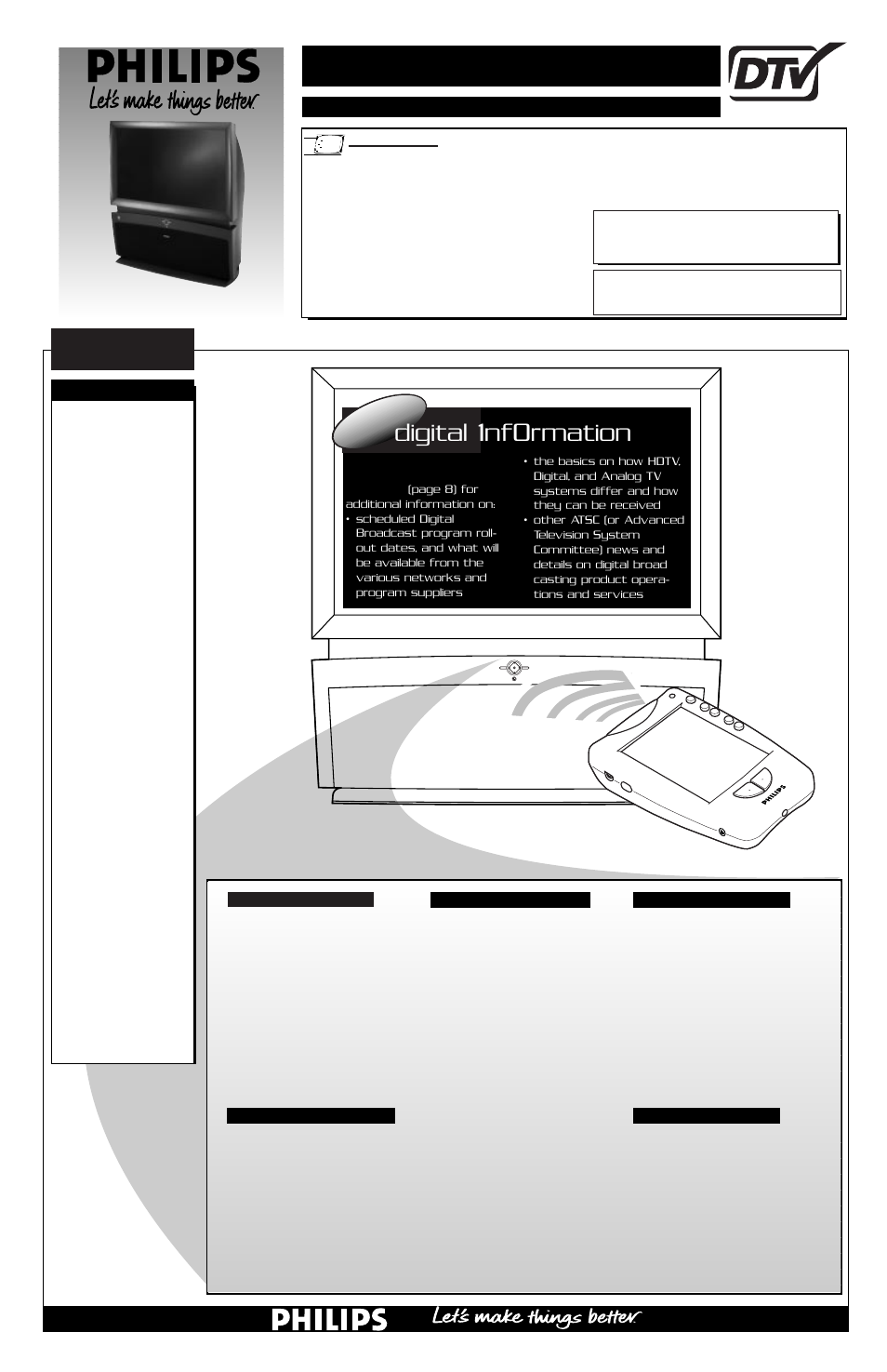 Philips 64PH990599 User Manual | 8 pages