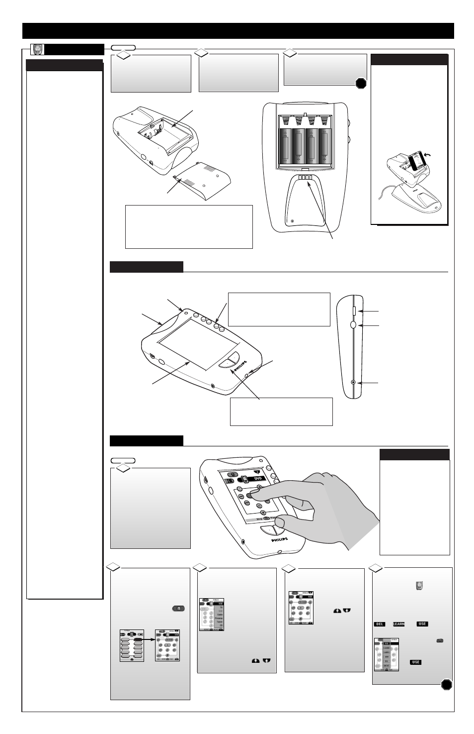 Ronto, Emote, Escription of | Ontrols and, Peration, Ts1007 (lcd), Controls operations | Philips 64PH990599 User Manual | Page 3 / 8