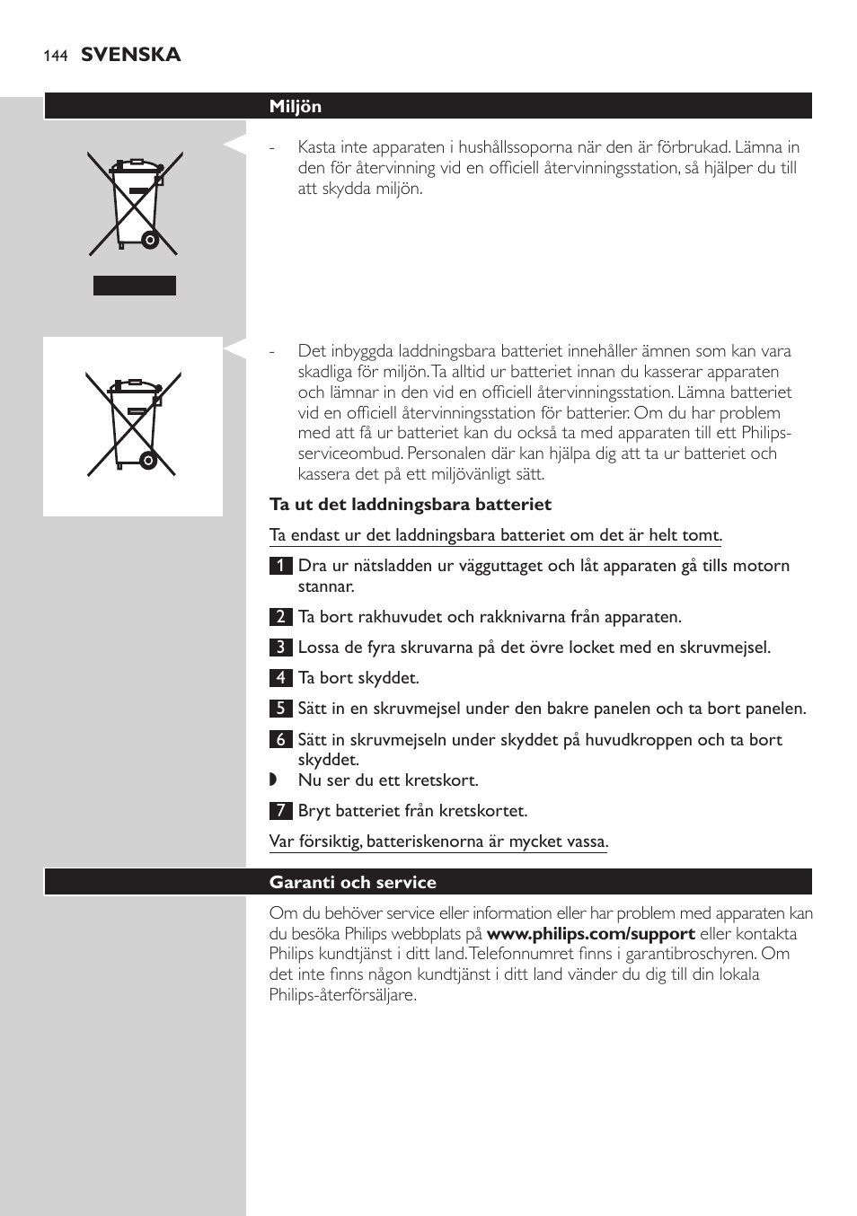 Philips QS6140-41 User Manual | Page 144 / 158