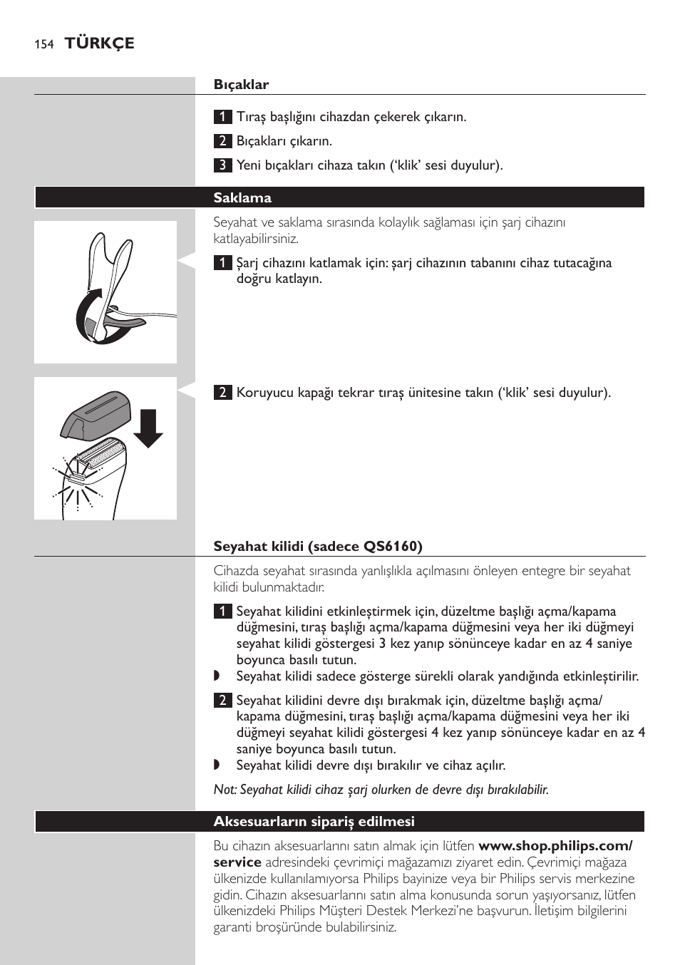 Philips QS6140-41 User Manual | Page 154 / 158