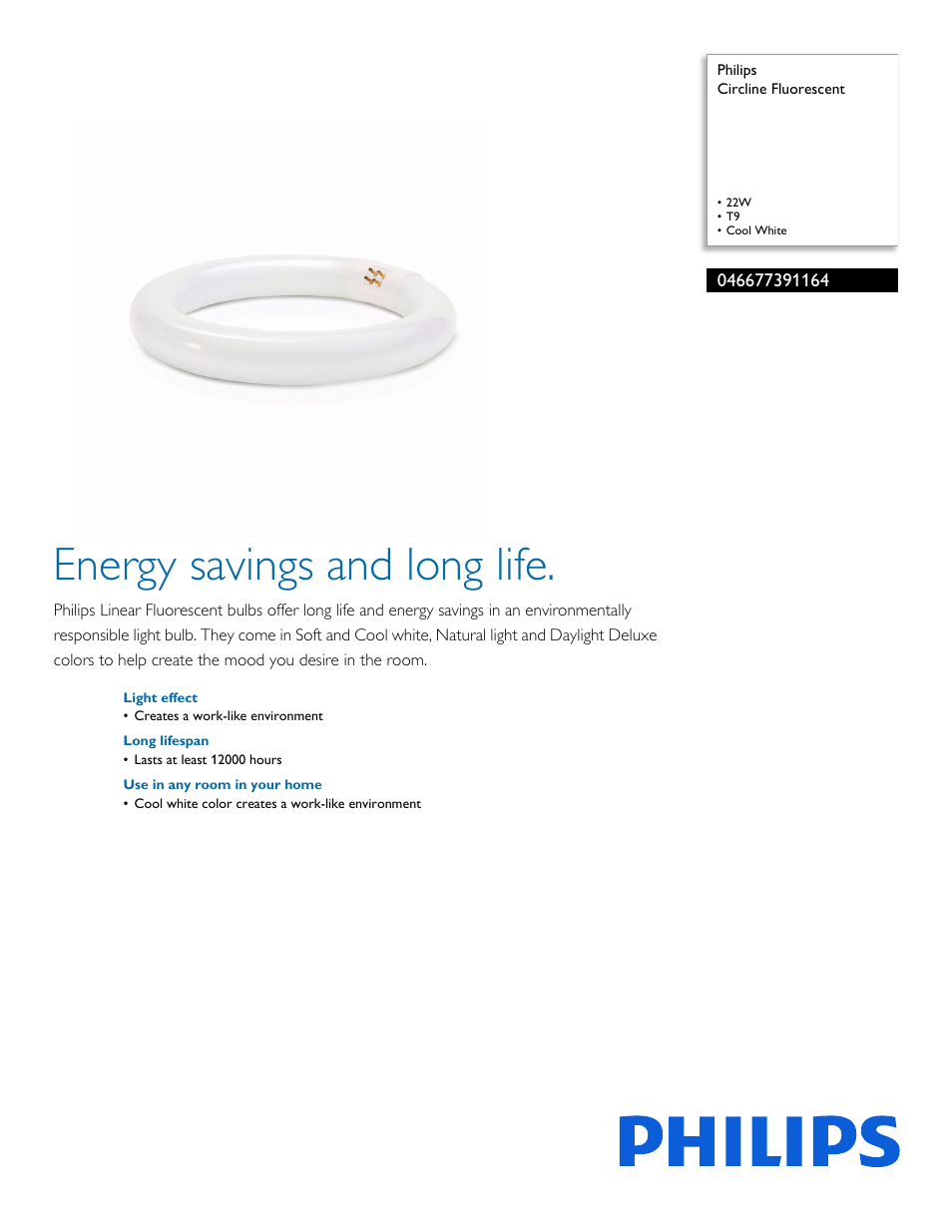 Philips 046677391164 User Manual | 2 pages