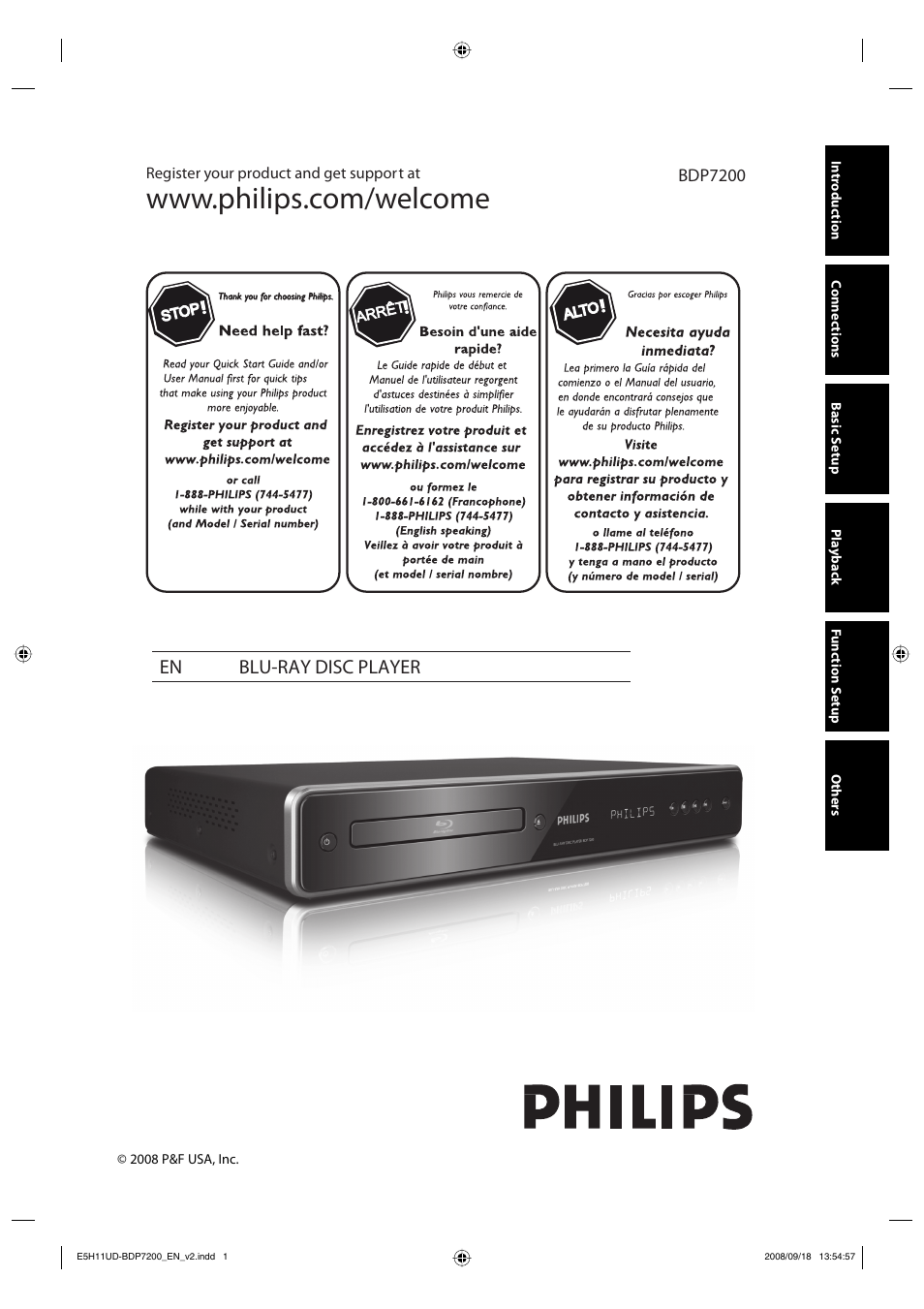 Philips BDP7200-F7E User Manual | 44 pages