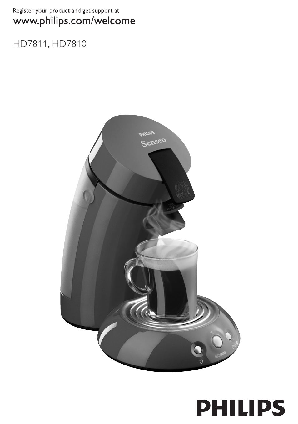 Philips SENSEO® Coffee pod machine HD 7810-65 User Manual | 20 pages