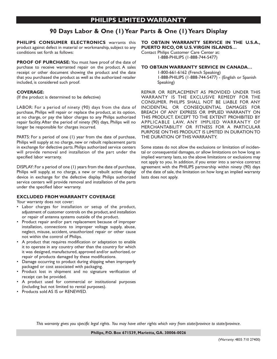 Philips 51PP9100D-37B User Manual | Page 38 / 39