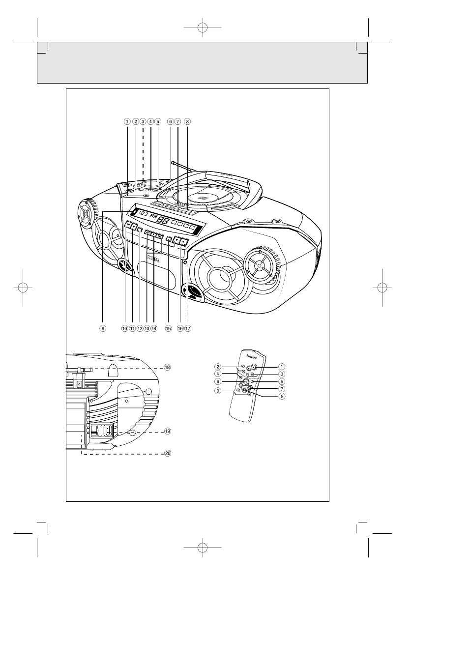 Batt low | Philips AZ2035 User Manual | Page 3 / 47