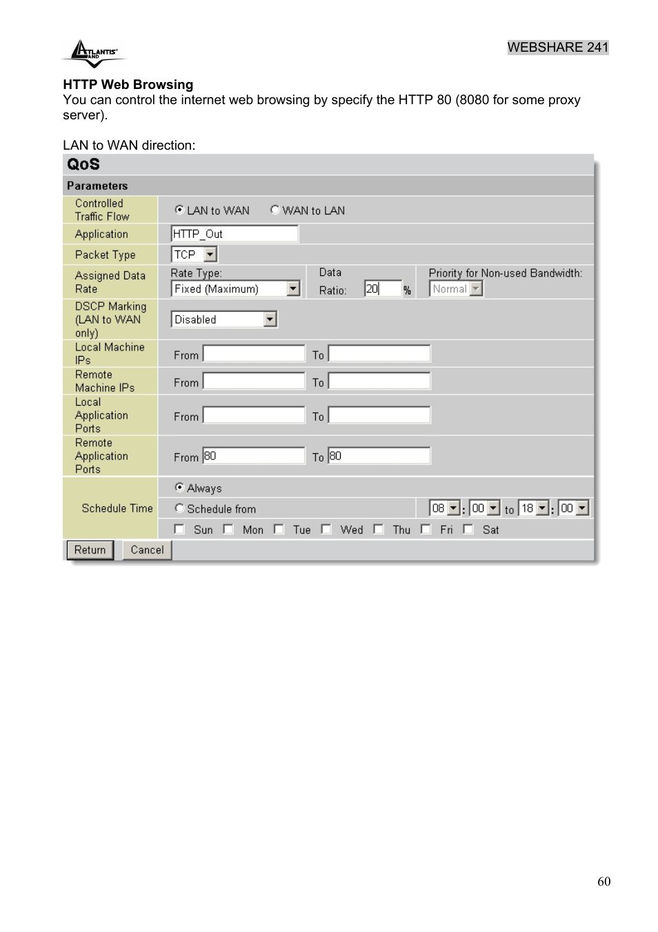 Atlantis Land WebShare 241 ROUTER ADSL2+ A02-RA241 User Manual | Page 66 / 82