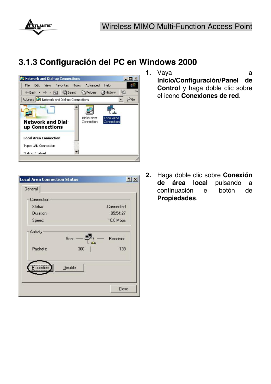 Wireless mimo multi-function access point | Atlantis Land A02-AP2-W54M_MS01 User Manual | Page 20 / 60
