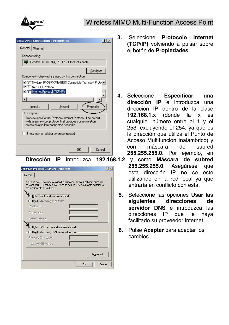 Wireless mimo multi-function access point | Atlantis Land A02-AP2-W54M_MS01 User Manual | Page 21 / 60