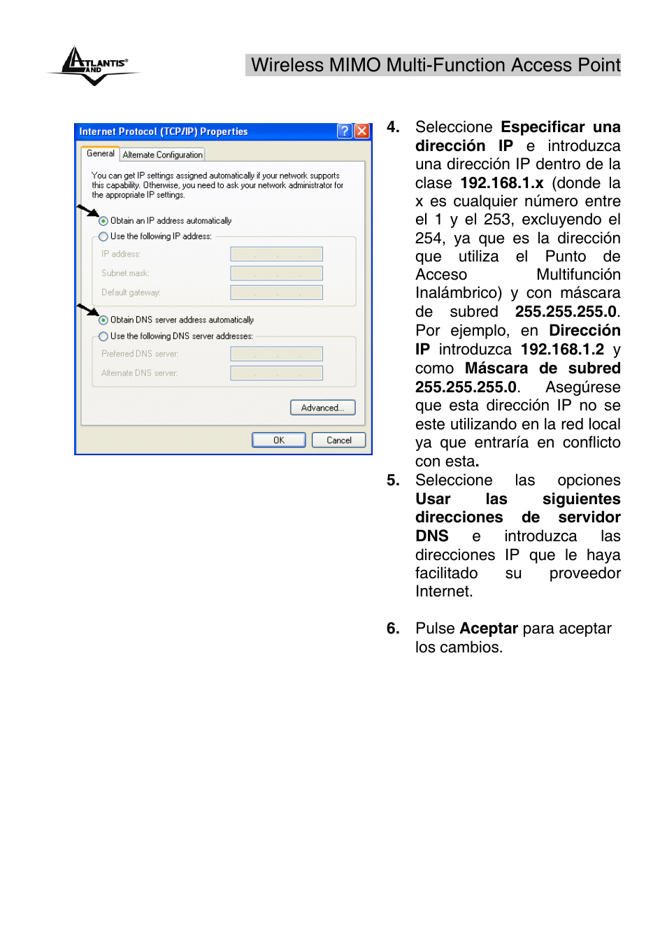 Wireless mimo multi-function access point | Atlantis Land A02-AP2-W54M_MS01 User Manual | Page 23 / 60