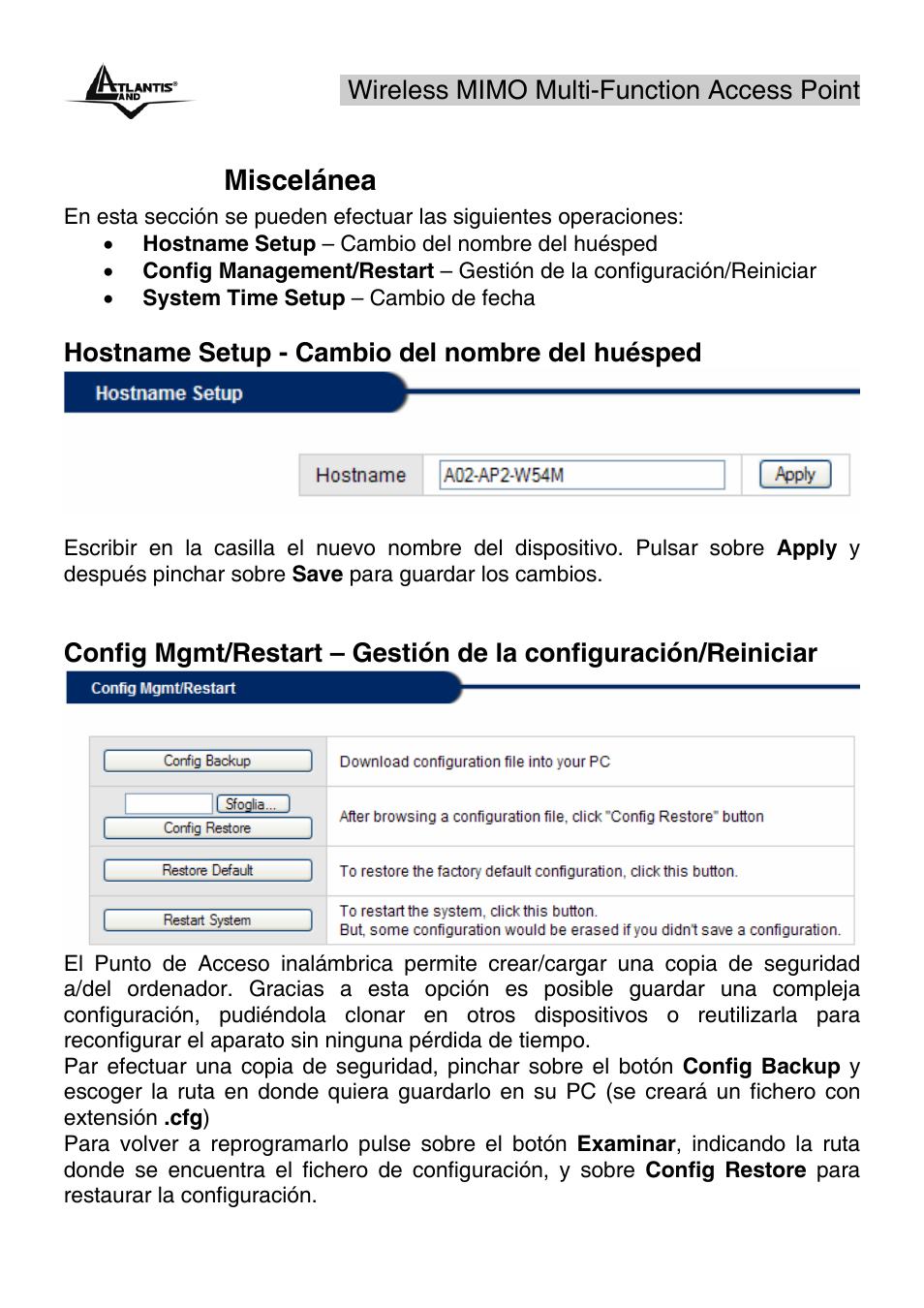 4 misc - miscelánea | Atlantis Land A02-AP2-W54M_MS01 User Manual | Page 55 / 60