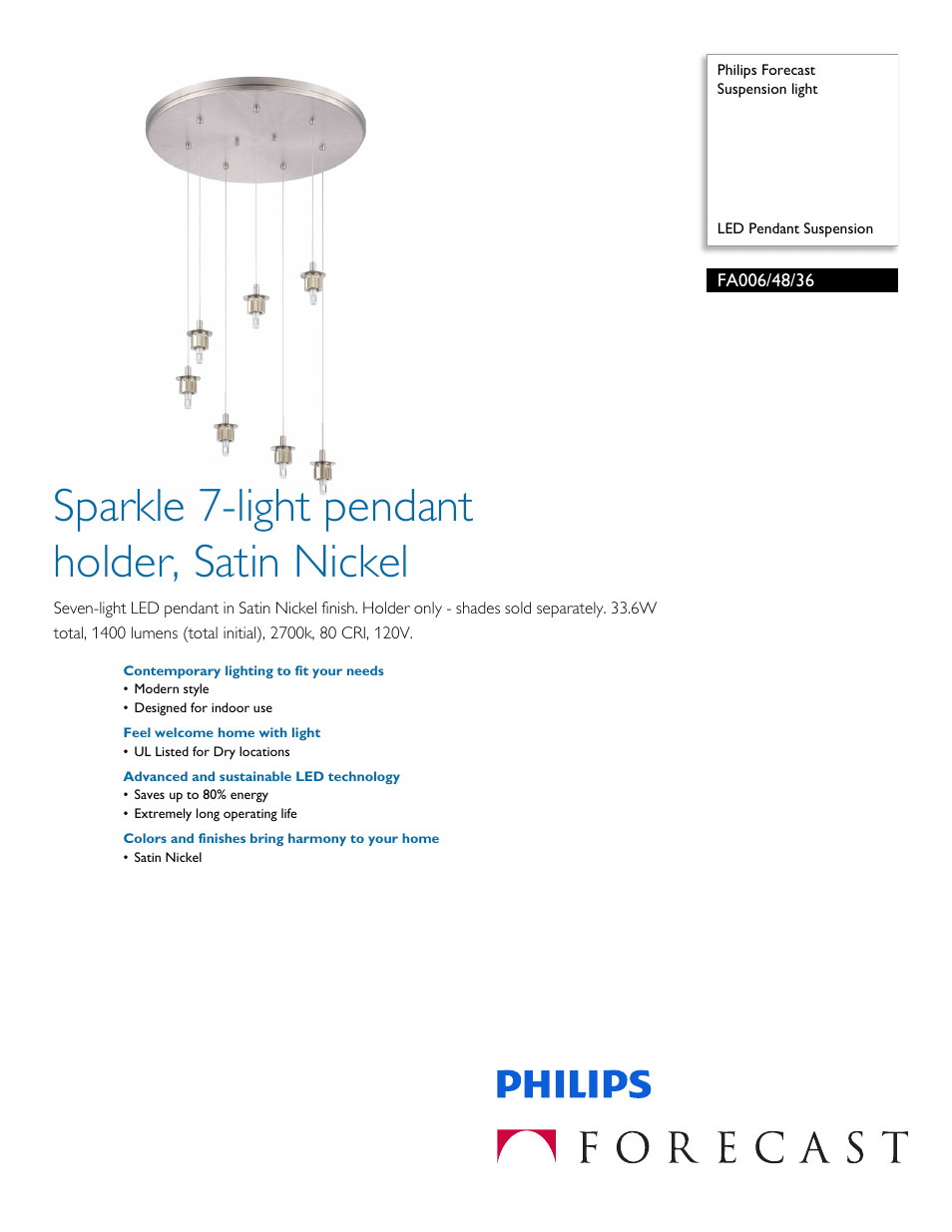 Philips FA0064836 User Manual | 2 pages