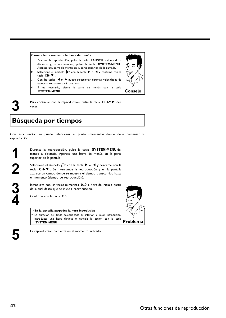 Búsqueda por tiempos | Philips DVDR615-17B User Manual | Page 148 / 189