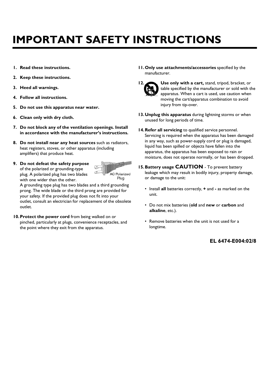 Important safety instructions | Philips DVDR615-17B User Manual | Page 4 / 189